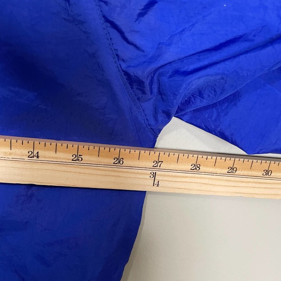 Adidas Full Zip Windbreaker Embroidered Logo Long Sleeve Blue Green XL - Picture 7 of 8